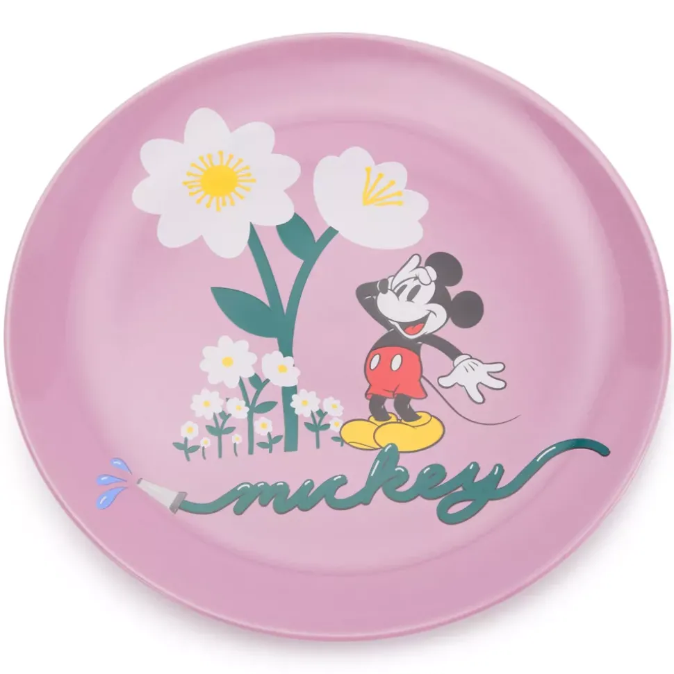 Assiette Mickey à fleurs