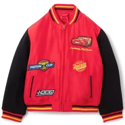Blouson Flash McQueen style universitaire pour enfants, Disney Pixar Cars