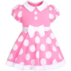 Body déguisement rose Minnie pour bébé