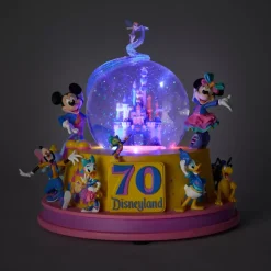 Boule à neige musicale lumineuse Mickey Mouse et ses amis 70e anniversaire de Disneyland Resort