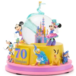 Boule à neige musicale lumineuse Mickey Mouse et ses amis 70e anniversaire de Disneyland Resort