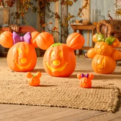 Citrouille lumineuse Mickey et Minnie