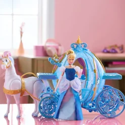 Coffret cadeau Poupée, cheval et carrosse lumineux deluxe, Cendrillon, 30 cm