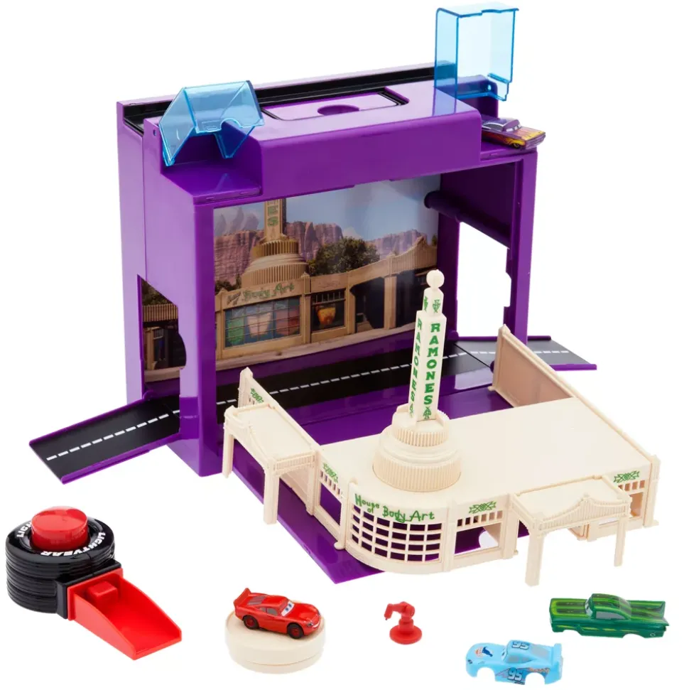 Coffret de jeu transportable l'Atelier de Romane, Disney Pixar Cars