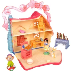 Coffret de mini figurines Chaumière de Blanche Neige Once Upon a Story, Blanche Neige et les Sept Nains
