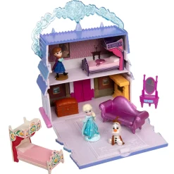 Coffret de mini figurines Château d'Arendelle d'Anna et Elsa Once Upon a Story, La Reine des Neiges