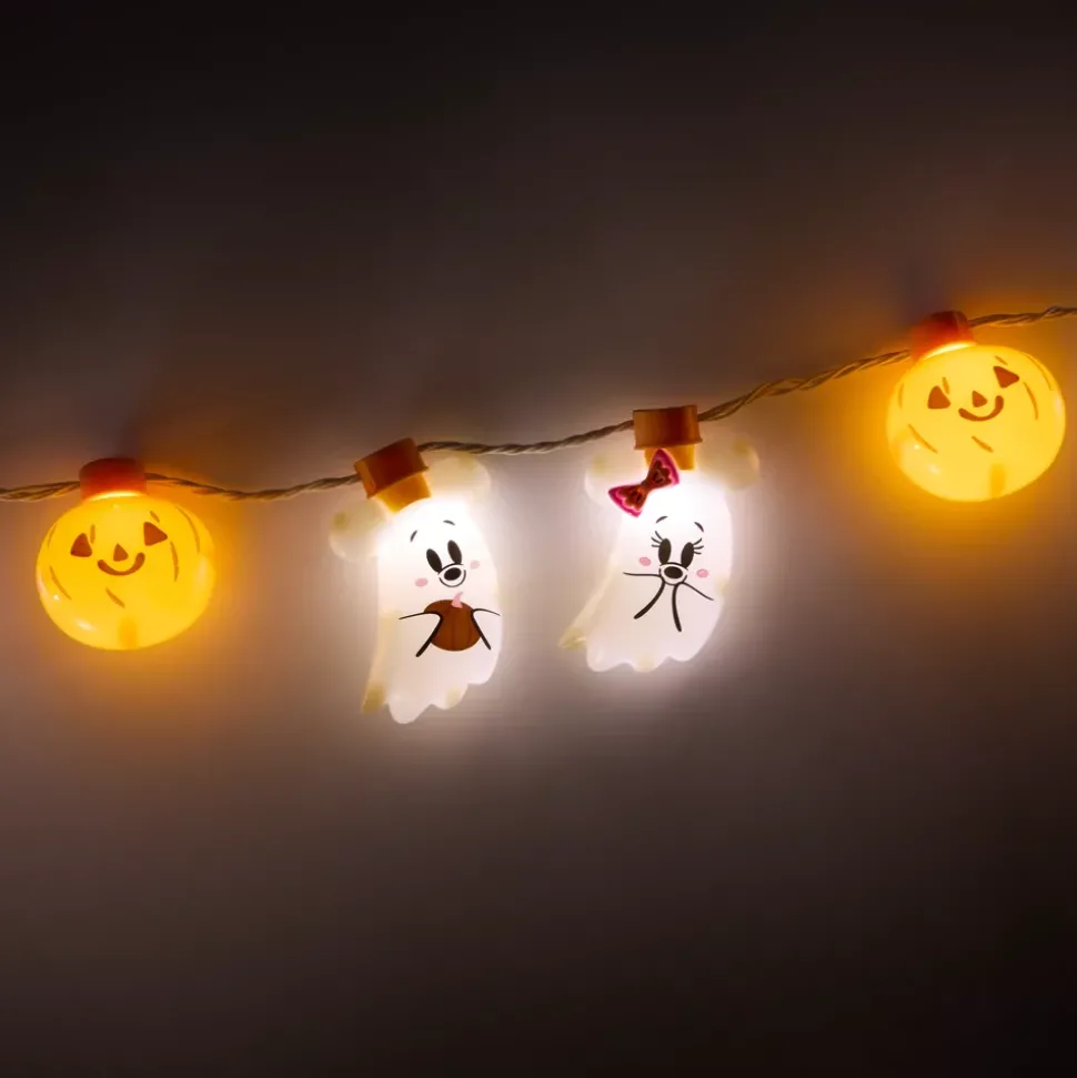 Collier Mickey et Minnie lumineux Halloween