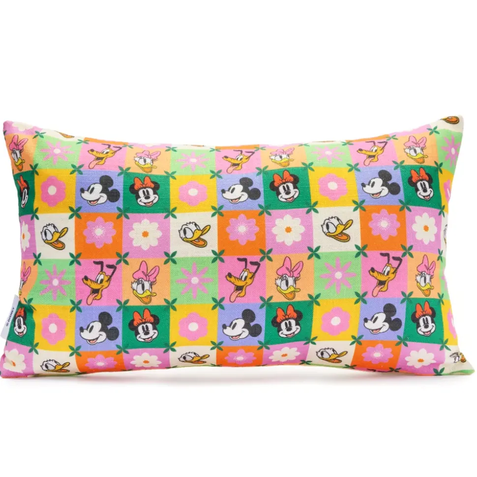 Coussin Mickey et ses amis à fleurs