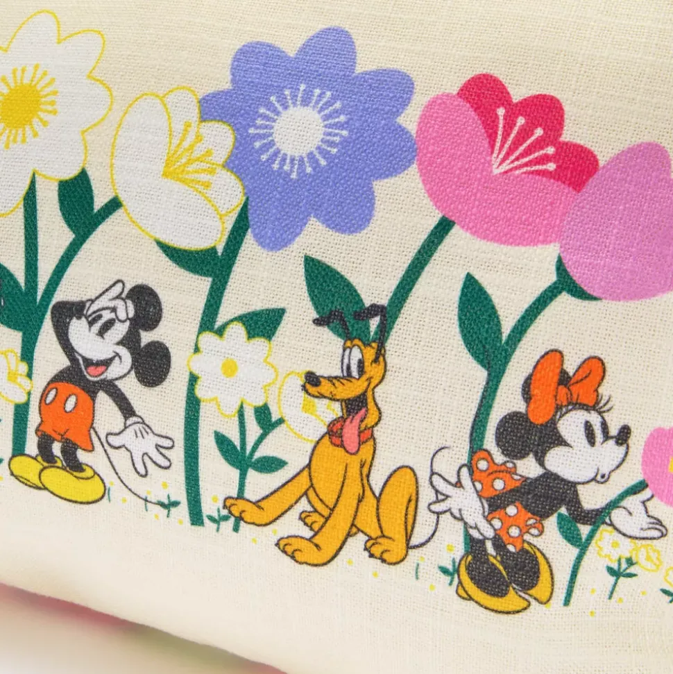 Coussin Mickey et ses amis à fleurs