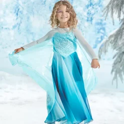 Déguisement Elsa deluxe 10e anniversaire de La Reine des Neiges pour enfants