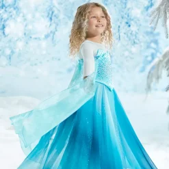 Déguisement Elsa deluxe 10e anniversaire de La Reine des Neiges pour enfants