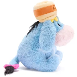 Disney Store Japon Peluche Bourriquet avec pot de miel sur la tête de taille moyenne, Winnie l'Ourson, 29 cm