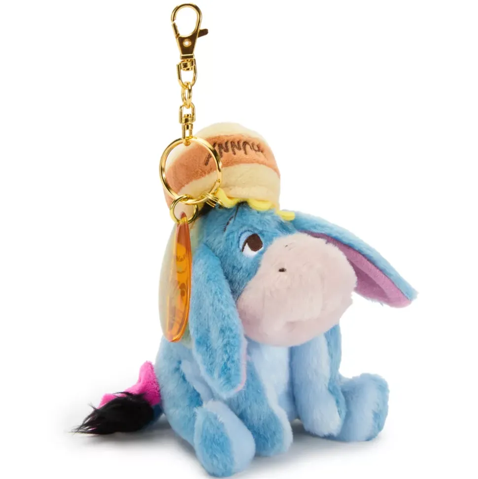 Disney Store Japon Porte-clés petite peluche Bourriquet avec pot de miel, Winnie l'Ourson, 16 cm