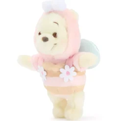 Disney Store Japon Porte-clés petite peluche Winnie l'Ourson en abeille, 18 cm