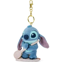 Disney Store Japon Porte-clés petite peluche Stitch sur un surf, Lilo & Stitch, 14 cm