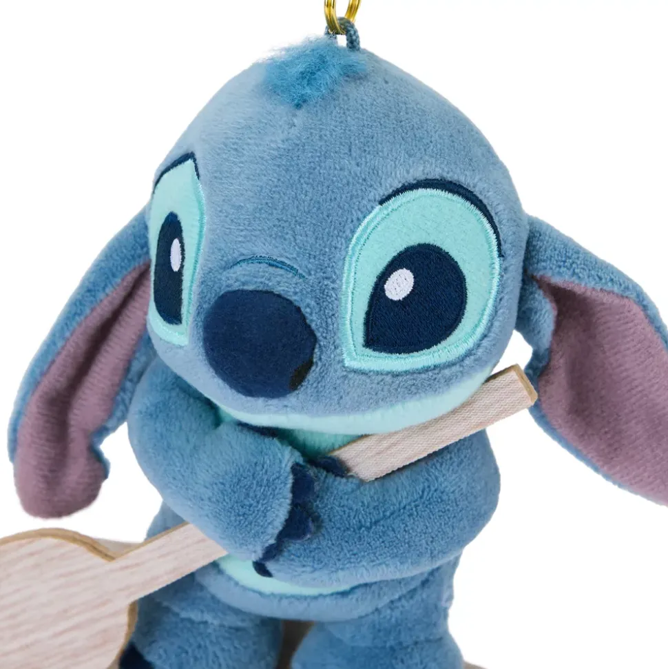 Disney Store Japon Porte-clés petite peluche Stitch sur un surf, Lilo & Stitch, 14 cm
