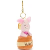 Disney Store Japon Porte-clés petite peluche Porcinet dans un pot de miel, Winnie l'Ourson, 15 cm