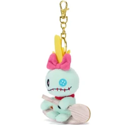 Disney Store Japon Porte-clés petite peluche Souillon sur un surf, Lilo & Stitch, 14 cm