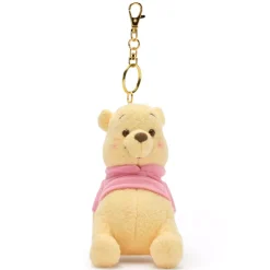 Disney Store Japon Porte-clés petite peluche Winnie l'Ourson Soft Moments