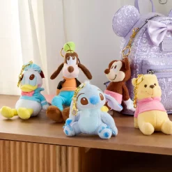 Disney Store Japon Porte-clés petite peluche Winnie l'Ourson Soft Moments
