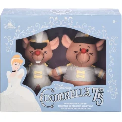 Ensemble de peluches Jack et Gus, 75e anniversaire de Cendrillon