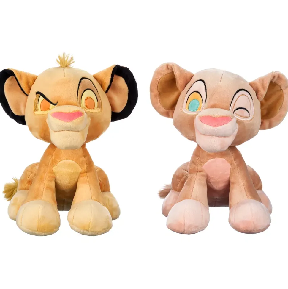 Ensemble de petites peluches Simba et Nala 30e anniversaire du Roi Lion