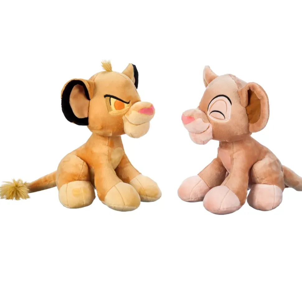 Ensemble de petites peluches Simba et Nala 30e anniversaire du Roi Lion