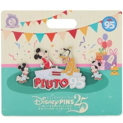 Ensemble de pin's 95e anniversaire de Pluto en édition limitée