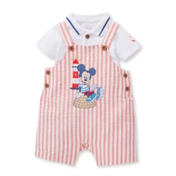 Ensemble salopette et haut Mickey pour bébé