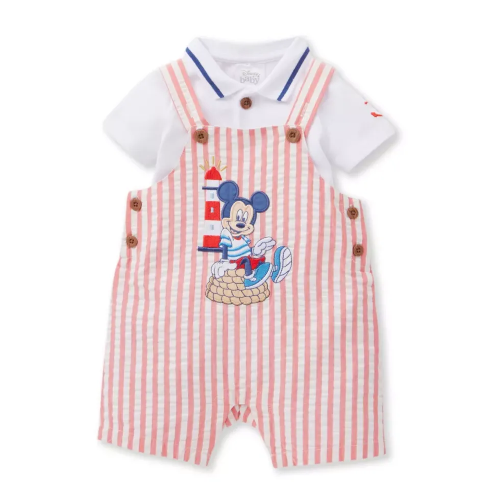 Ensemble salopette et haut Mickey pour bébé