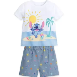 Ensemble short et t-shirt Stitch pour bébé, Lilo & Stitch