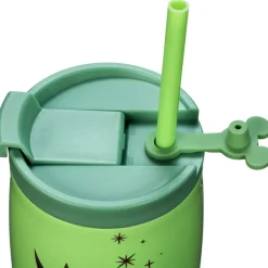 Gobelet Clochette avec paille en acier inoxydable, Peter Pan