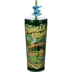 Gobelet Jungle Cruise en acier inoxydable avec paille