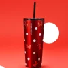 Gobelet Starbucks Minnie en acier inoxydable avec paille, Walt Disney World
