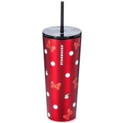Gobelet Starbucks Minnie en acier inoxydable avec paille, Walt Disney World