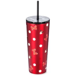 Gobelet Starbucks Minnie en acier inoxydable avec paille, Walt Disney World