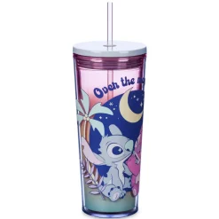 Gobelet Stitch et Angel avec paille, Lilo & Stitch