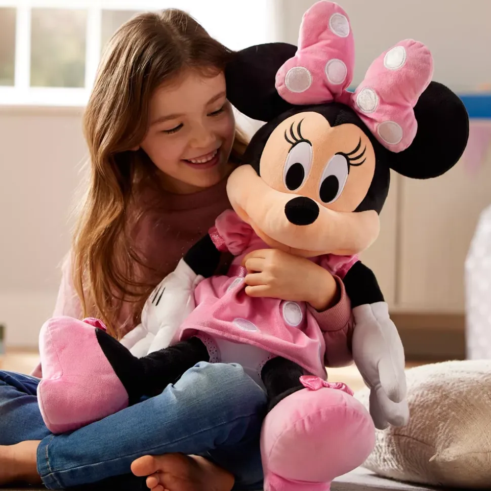 Grande peluche Minnie en rose