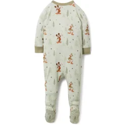 Grenouillère Mickey et Donald Duck en tissu extensible pour bébé