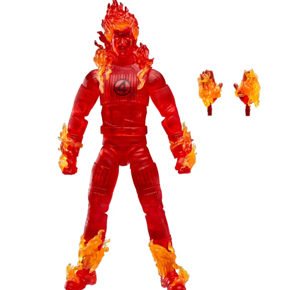 Hasbro Figurine La Torche humaine série Marvel Legends, Les 4 Fantastiques : Premiers pas, 15 cm