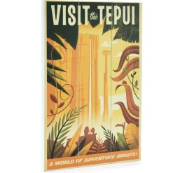 Illustration en bois Là-haut