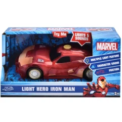 Jada Toys Voiture Light Hero d'Iron Man miniature, échelle 1/32, Marvel