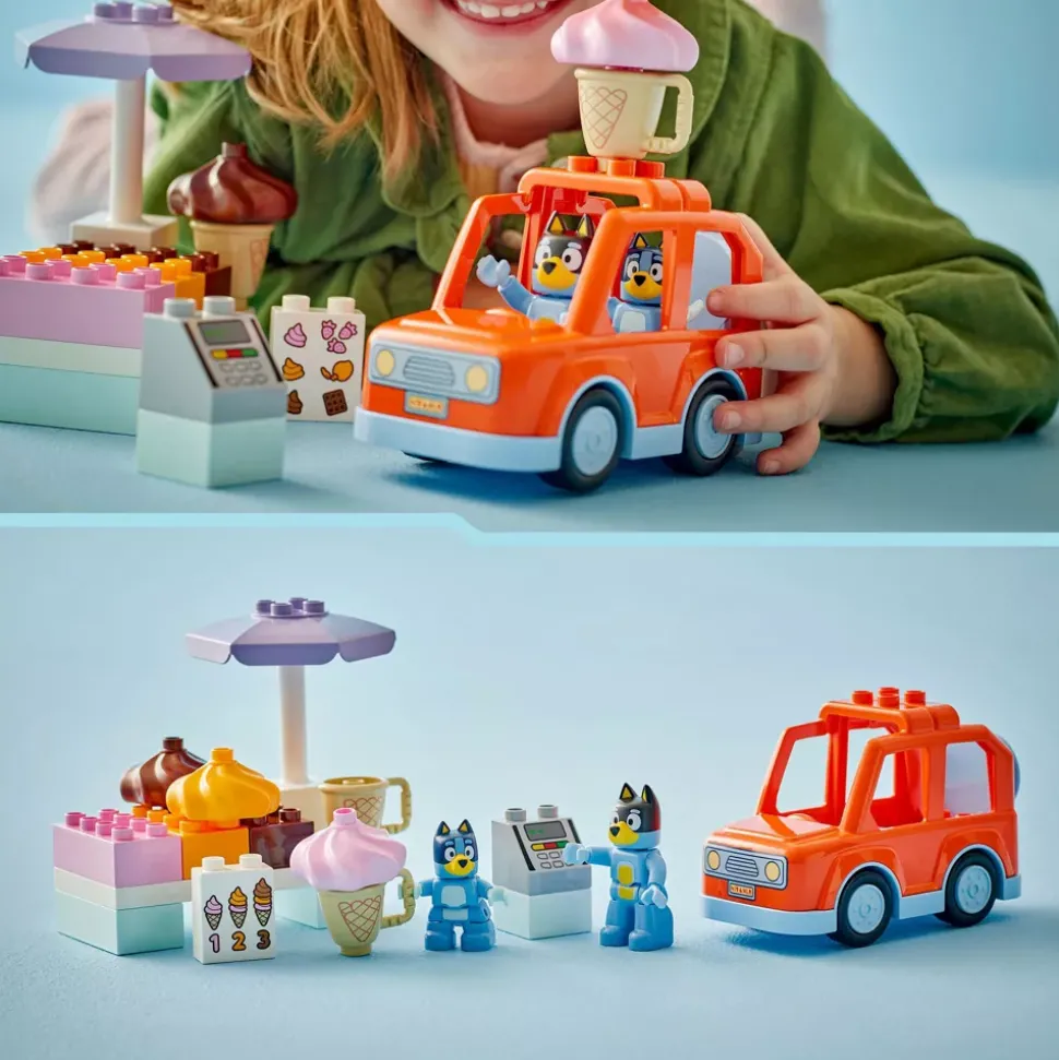 LEGO DUPLO Visite chez le marchand de glace avec Bluey 10458