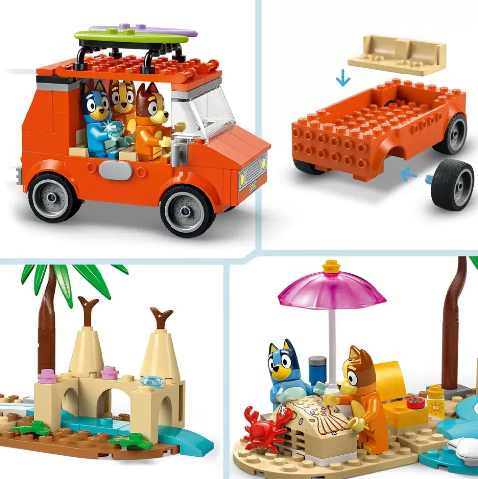 LEGO Les vacances et le voyage en voiture de Bluey 11202
