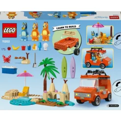 LEGO Les vacances et le voyage en voiture de Bluey 11202