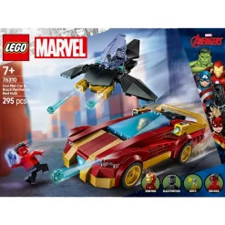 LEGO Marvel La voiture d’Iron Man et Black Panther contre Hulk rouge 76310