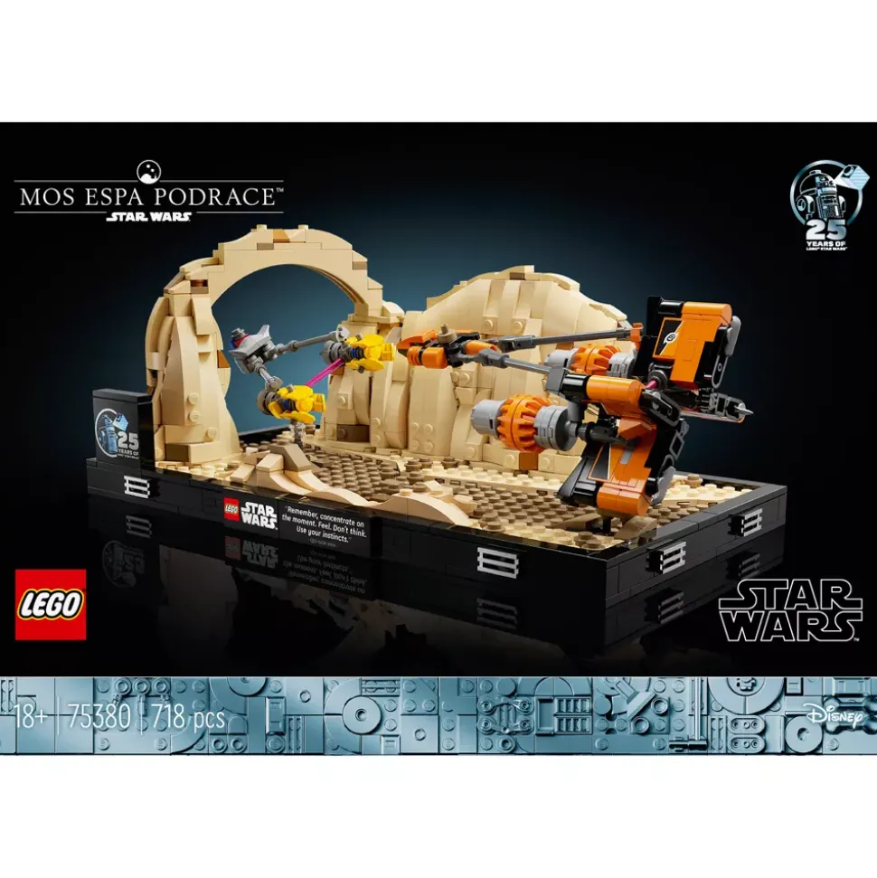 LEGO Star Wars Diorama de la course de podracers de Mos Espa 75380