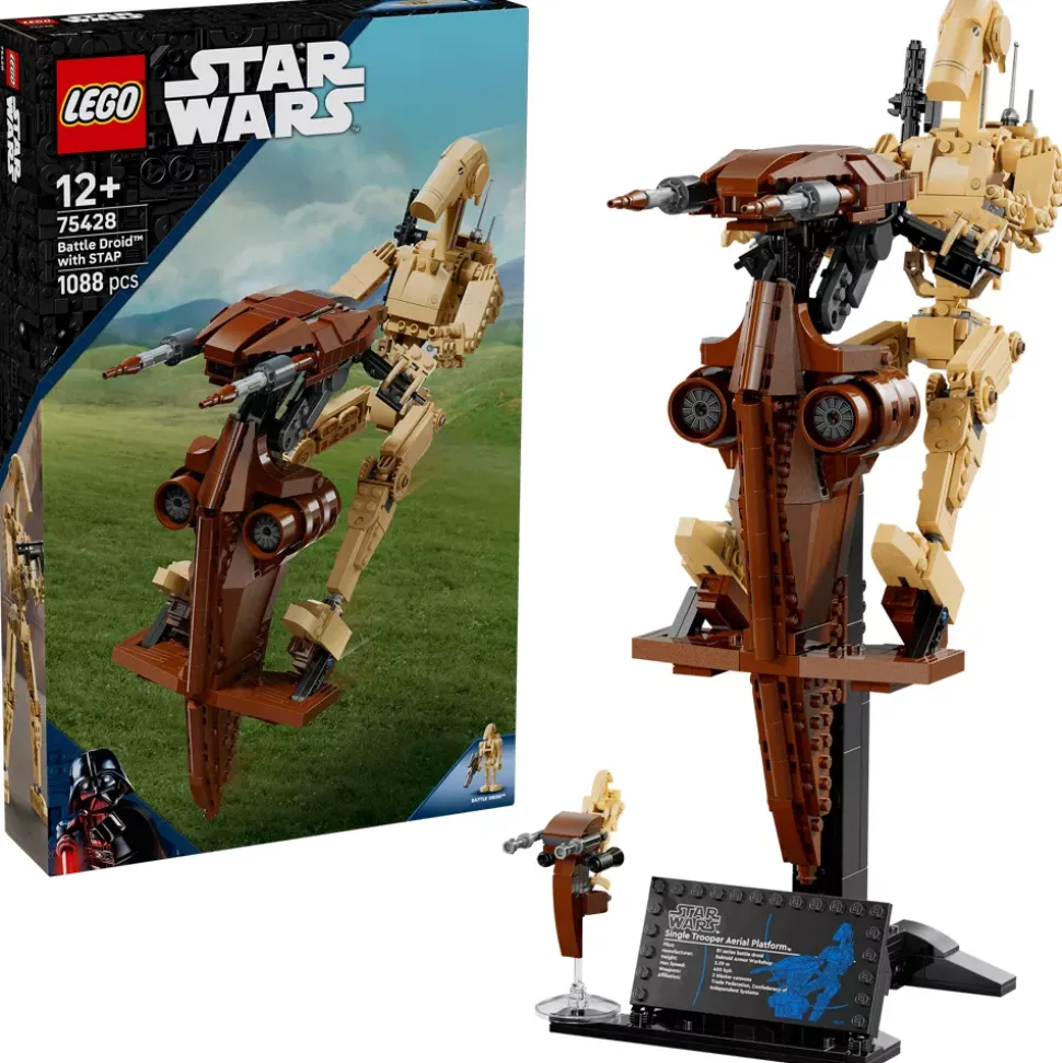 LEGO Star Wars Droïde de combat sur son STAP 75428