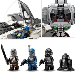 LEGO Star Wars 75348 Le chasseur Fang mandalorien contre le TIE Interceptor