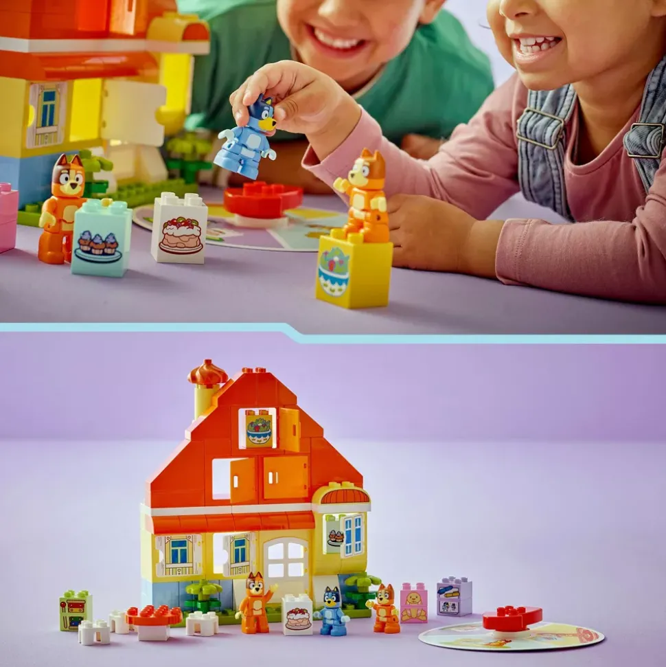 LEGO DUPLO La maison de famille de Bluey et le jeu de mémoire 10459